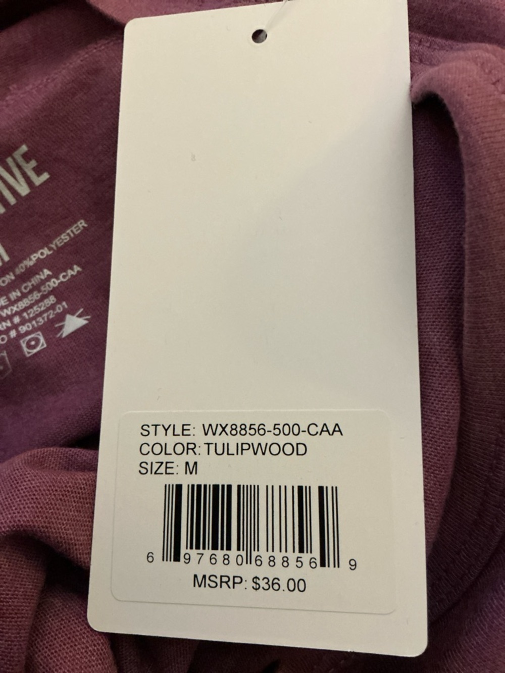Fit Collective High Low Athleisure Top in Tulipwood Size Medium - NWT - Picture 6 of 6